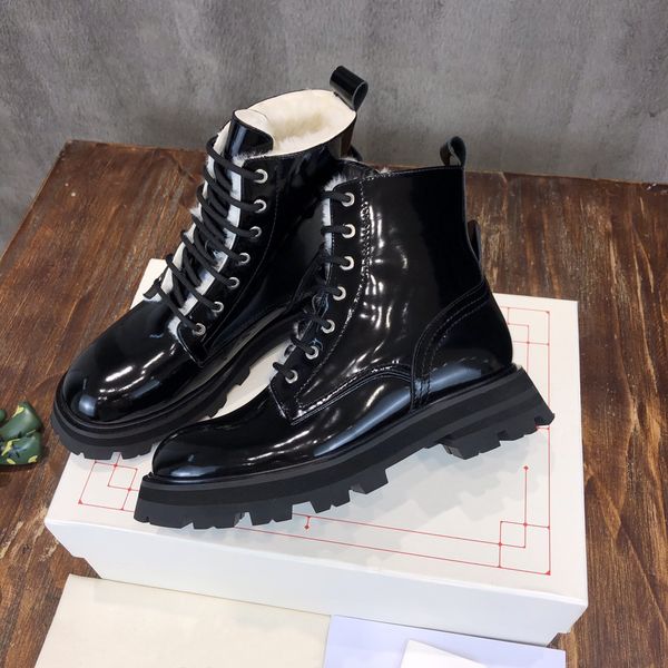 wander wool boot designer women tread slick leather boots fashion ankle snow plush fur winter warm martin booties size 35-40, Black
wander wool boot designer women tread slick leather boots fashion ankle snow plush fur winter warm martin booties size 35-40, Black