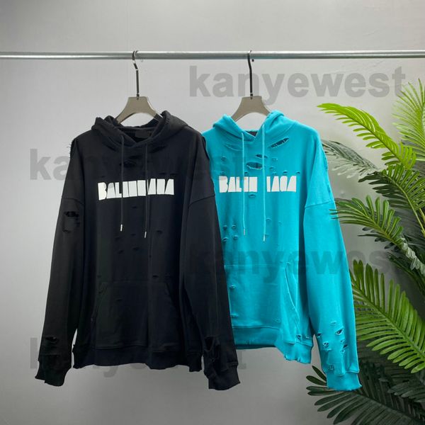 22ss autumn mens hoodies designer sweatshirts destroyed letter print hoody women hole broken sweatshirt s-xl, Black
22ss autumn mens hoodies designer sweatshirts destroyed letter print hoody women hole broken sweatshirt s-xl, Black