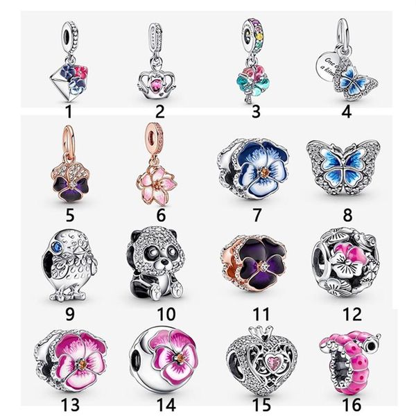 spring 925 sterling silver fit pandora charms bracelets butterfly pansy bird panda crown caterpillar charm for european women wedd2975243y, Golden;silver
spring 925 sterling silver fit pandora charms bracelets butterfly pansy bird panda crown caterpillar charm for european women wedd2975243y, Golden;silver