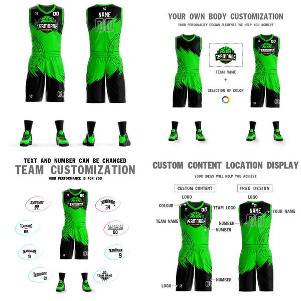 2022 basketball jersey custom youth uniform set sportswear training shirts and shorts sublimation printing shirt, Black
2022 basketball jersey custom youth uniform set sportswear training shirts and shorts sublimation printing shirt, Black