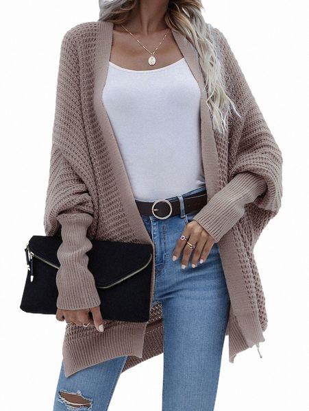 women's sweaters batwing sleeve slit hem cardigan u48v#, White;black 
women's sweaters batwing sleeve slit hem cardigan u48v#, White;black