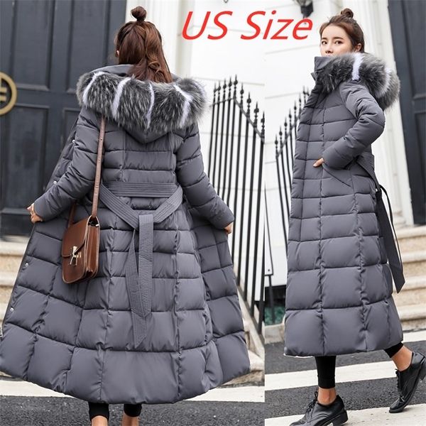women's down parkas winter jacket women's warm fashion bow belt fur collar coat long dress women's thick coat 220909, Black
women's down parkas winter jacket women's warm fashion bow belt fur collar coat long dress women's thick coat 220909, Black