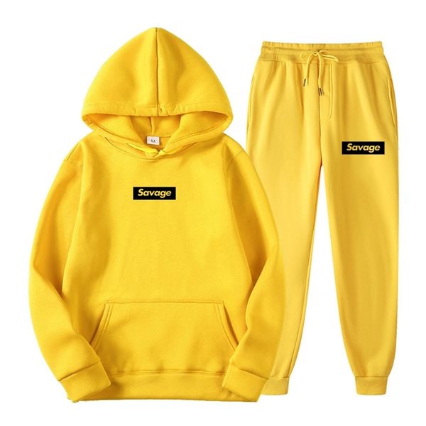 men's tracksuits savage men women tracksuit hoodies casual long sleeve pullover pants suit fleece hooded sportswear suit two piece sets, Gray
men's tracksuits savage men women tracksuit hoodies casual long sleeve pullover pants suit fleece hooded sportswear suit two piece sets, Gray