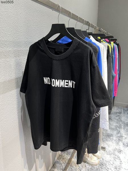 spring and summer high version no comment letter printing round neck loose casual men's and women's same t-shirt short, White;black
spring and summer high version no comment letter printing round neck loose casual men's and women's same t-shirt short, White;black