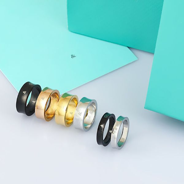 classic silver rings for woman man couple ring brand designer circlet titanium steel jewelry size 5-11
classic silver rings for woman man couple ring brand designer circlet titanium steel jewelry size 5-11