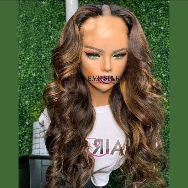 highlight honey blonde natural wave v part wigs unprocessed 100% human hair glueless wavy dark brown u shape full machine made, Black
highlight honey blonde natural wave v part wigs unprocessed 100% human hair glueless wavy dark brown u shape full machine made, Black