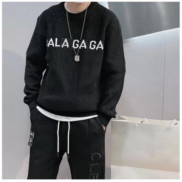sweater men women's autumn round neck striped fashion long sleeve women high end jacquard cardigan knitting sweaters coats, White;black
sweater men women's autumn round neck striped fashion long sleeve women high end jacquard cardigan knitting sweaters coats, White;black