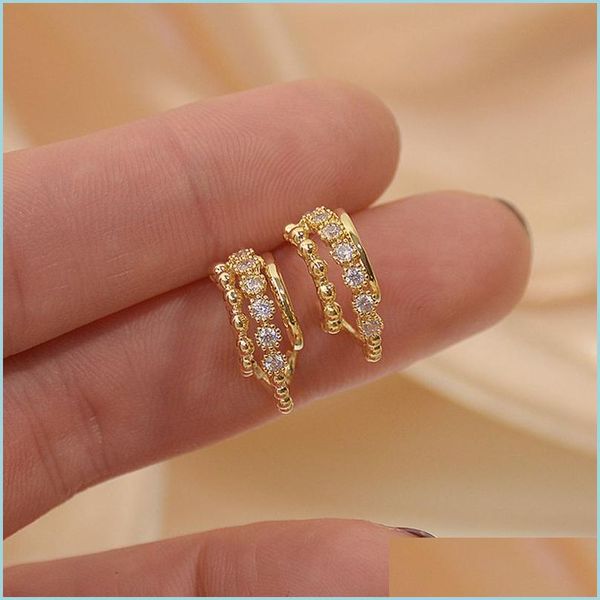 stud stud japanese korea delicate jewelry 14k gold plated zircon earrings for women simple style earringsstudstud drop delivery 2021 y dhbh2, Golden;silver
stud stud japanese korea delicate jewelry 14k gold plated zircon earrings for women simple style earringsstudstud drop delivery 2021 y dhbh2, Golden;silver