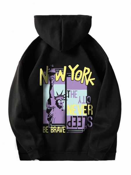 women's hoodies & sweatshirts statue of liberty and slogan graphic thermal lined drawstring hoodie x3ml#, Black
women's hoodies & sweatshirts statue of liberty and slogan graphic thermal lined drawstring hoodie x3ml#, Black