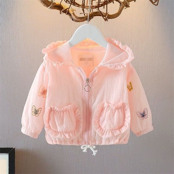 jackets summer fashion baby sun protection clothing girls lovely floral coat full zip hooded children jackets kids outfits 1-9 years 220909, Blue;gray
jackets summer fashion baby sun protection clothing girls lovely floral coat full zip hooded children jackets kids outfits 1-9 years 220909, Blue;gray
