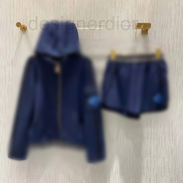 women's tracksuits designer 22 early spring l family poker series navy blue hooded badge zipper jacket elastic shorts, Gray
women's tracksuits designer 22 early spring l family poker series navy blue hooded badge zipper jacket elastic shorts, Gray