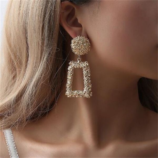 charm vintage geometric earrings for women statement earring jewelry carved metal gold color earing fashion jewelry trendy gift, Golden
charm vintage geometric earrings for women statement earring jewelry carved metal gold color earing fashion jewelry trendy gift, Golden