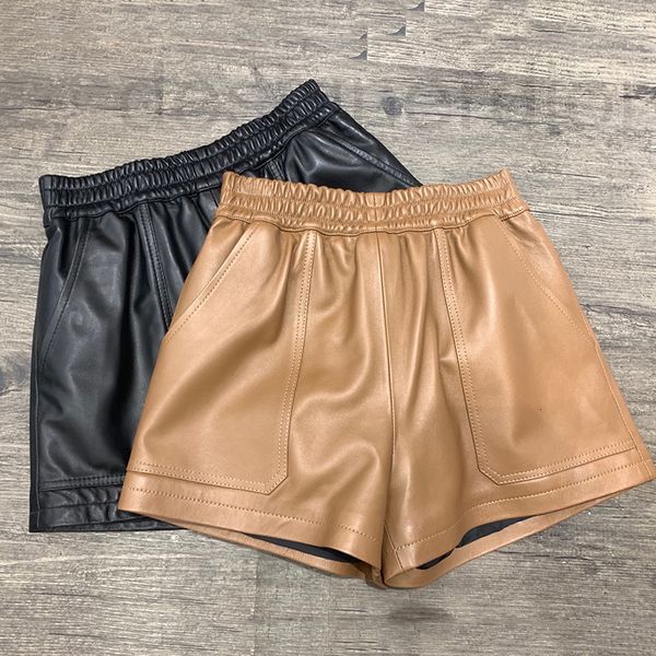 women's jumpsuits & rompers designer sheep skin leather shorts women's 2021 new spring and autumn a-shaped wide leg pants high wai, Black;white
women's jumpsuits & rompers designer sheep skin leather shorts women's 2021 new spring and autumn a-shaped wide leg pants high wai, Black;white