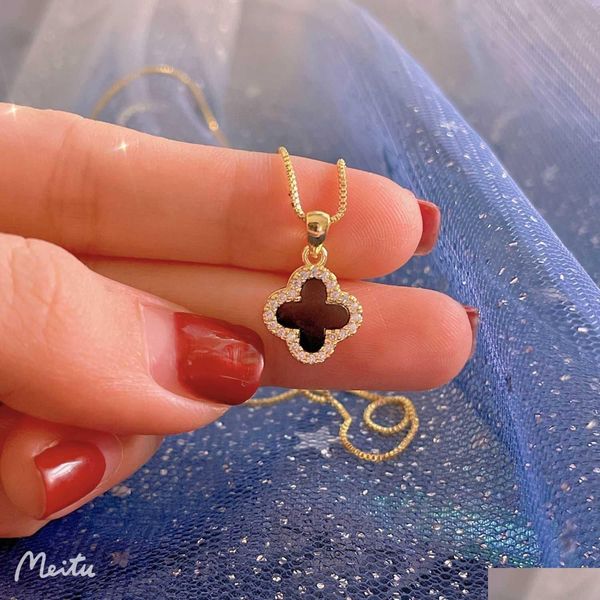 pendant necklaces new double-sided four leaf clover necklace female pure sier light luxury chain for a small crowd to crystalhome2020 dh2lv, Silver
pendant necklaces new double-sided four leaf clover necklace female pure sier light luxury chain for a small crowd to crystalhome2020 dh2lv, Silver