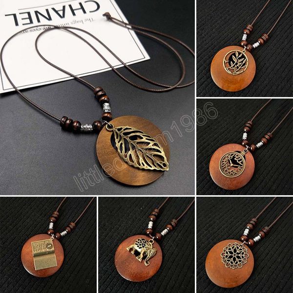 retro all-match necklaces men and women ethnic style wooden bead sweater chain long bodhi pendant necklace jewelry, Silver
retro all-match necklaces men and women ethnic style wooden bead sweater chain long bodhi pendant necklace jewelry, Silver