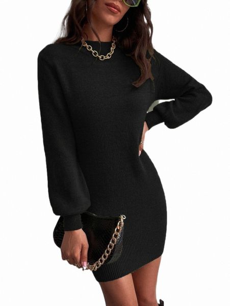 women's sweaters solid crew neck sweater dress g1h1#, White;black
women's sweaters solid crew neck sweater dress g1h1#, White;black