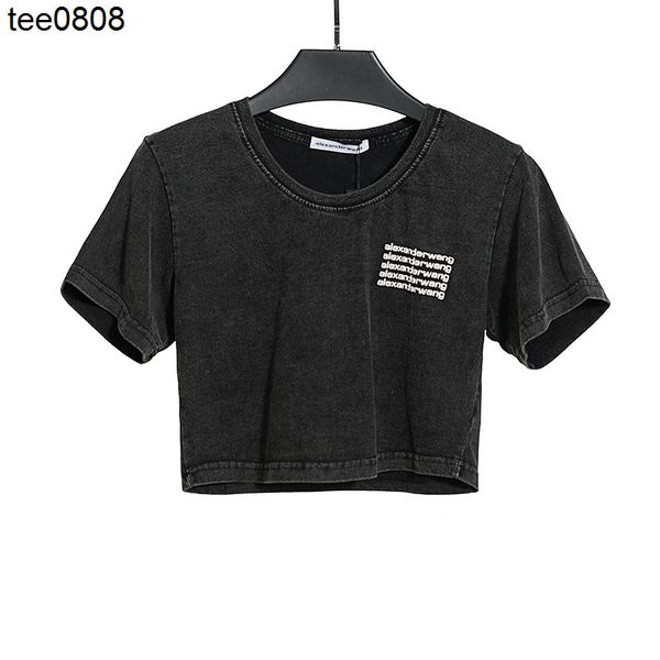 aw tee dawangjia 2021 spring and summer new exposed navel used washing water letter printing women's blouse, White
aw tee dawangjia 2021 spring and summer new exposed navel used washing water letter printing women's blouse, White