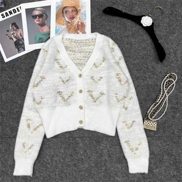 women's woolen sweaters outwear all embroidered cardigan female long sleeve jumper round neck sweater jacket, White;black
women's woolen sweaters outwear all embroidered cardigan female long sleeve jumper round neck sweater jacket, White;black