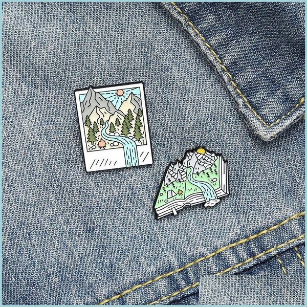 pins brooches cam enamel pin custom mountain forest po picture book brooch bag clothes lapel pins badge jewelry gift for friends dro dhjtp, Gray
pins brooches cam enamel pin custom mountain forest po picture book brooch bag clothes lapel pins badge jewelry gift for friends dro dhjtp, Gray