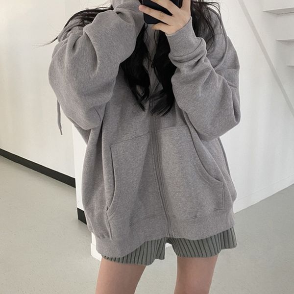 women s hoodies sweatshirts european and american autumn winter zipper hooded sweater women s loose cardigan thickened velvet solid color co, Black
women s hoodies sweatshirts european and american autumn winter zipper hooded sweater women s loose cardigan thickened velvet solid color co, Black