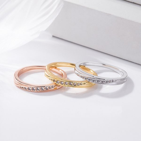 designer rings jewelry dangle popular single row diamond jewelry micro-inlay zircon-plated rose gold u thin ring, Silver
designer rings jewelry dangle popular single row diamond jewelry micro-inlay zircon-plated rose gold u thin ring, Silver