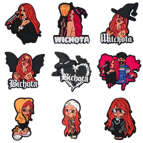 shoe parts accessories 2022 custom wholesale designer charm karol g halloween bad bunny croc charms for decoration, White;pink
shoe parts accessories 2022 custom wholesale designer charm karol g halloween bad bunny croc charms for decoration, White;pink