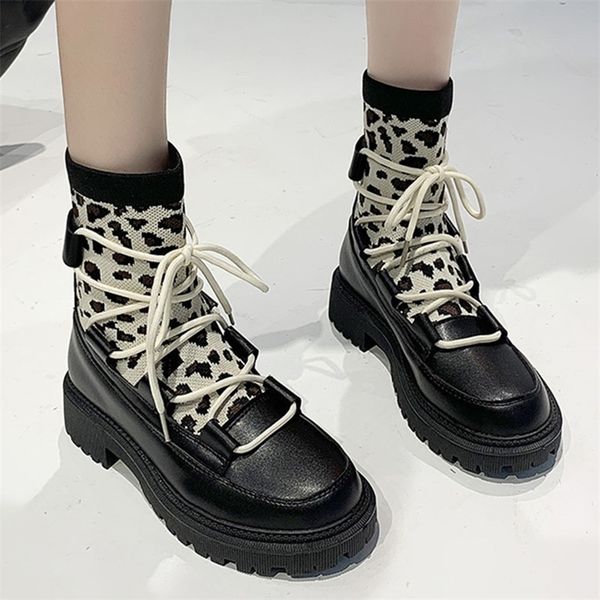 boots winter leopard women knitting ankle sock boots flats platform chelsea boots casual shoes fashion lace up snow botas 220908, Black
boots winter leopard women knitting ankle sock boots flats platform chelsea boots casual shoes fashion lace up snow botas 220908, Black