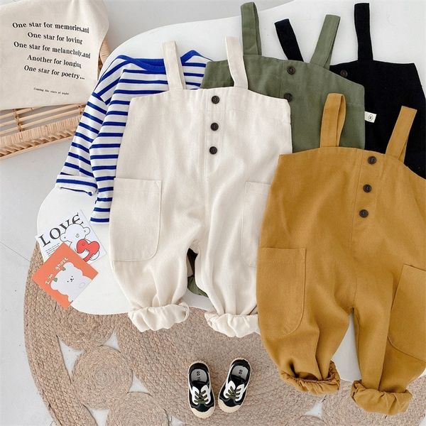 overalls children's clothing baby boys casual cotton overalls toddler girls fashion solid color trousers spring 1-6y 220909, Blue
overalls children's clothing baby boys casual cotton overalls toddler girls fashion solid color trousers spring 1-6y 220909, Blue