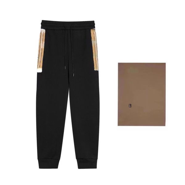 bb mens pants bu designer sweatpants cotton plaid stitching trousers men women casual pants, Black
bb mens pants bu designer sweatpants cotton plaid stitching trousers men women casual pants, Black