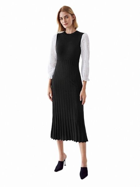 women's sweaters motf premium wool-mix fitted sweater dress without belt f1tz#, White;black
women's sweaters motf premium wool-mix fitted sweater dress without belt f1tz#, White;black