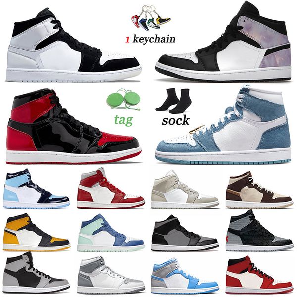 aaa quality 1 1s high og basketball shoes jumpman men women bleached coral flat denim trainers yellow toe j1 stealth university blue grey sn, White;red
aaa quality 1 1s high og basketball shoes jumpman men women bleached coral flat denim trainers yellow toe j1 stealth university blue grey sn, White;red