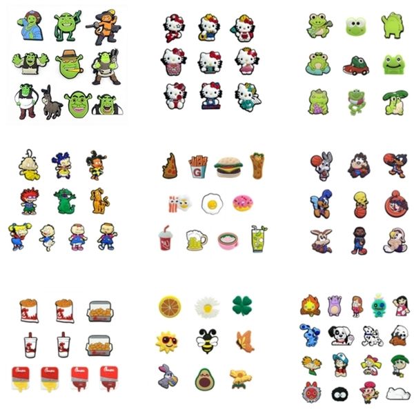 shoe parts accessories 50pcs/set cartoon characters pvc shoe charms diy funny shoe accessories fit croc clogs decorations buckle gifts whole, White;pink
shoe parts accessories 50pcs/set cartoon characters pvc shoe charms diy funny shoe accessories fit croc clogs decorations buckle gifts whole, White;pink