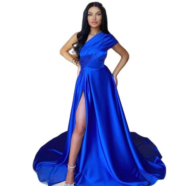 prom dresses one shoulder split evening saudi arabia floor length royal blue night cocktail party gowns, Black
prom dresses one shoulder split evening saudi arabia floor length royal blue night cocktail party gowns, Black