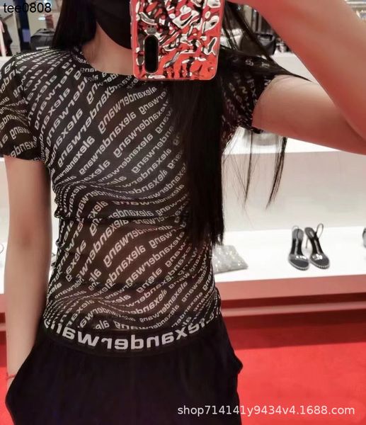 dawangjia aw tee letter yarn net bottomed shirt 22 summer slightly tight short sleeved vest top, White
dawangjia aw tee letter yarn net bottomed shirt 22 summer slightly tight short sleeved vest top, White