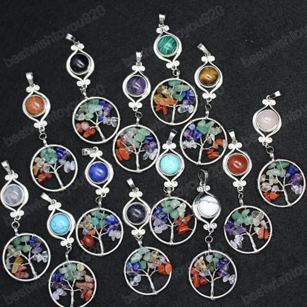 7 chakras tree of life charms natural stone pendants lapis turquoises pendulum rose purple crystal quartz suspension for women jewelry, Bronze;silver
7 chakras tree of life charms natural stone pendants lapis turquoises pendulum rose purple crystal quartz suspension for women jewelry, Bronze;silver