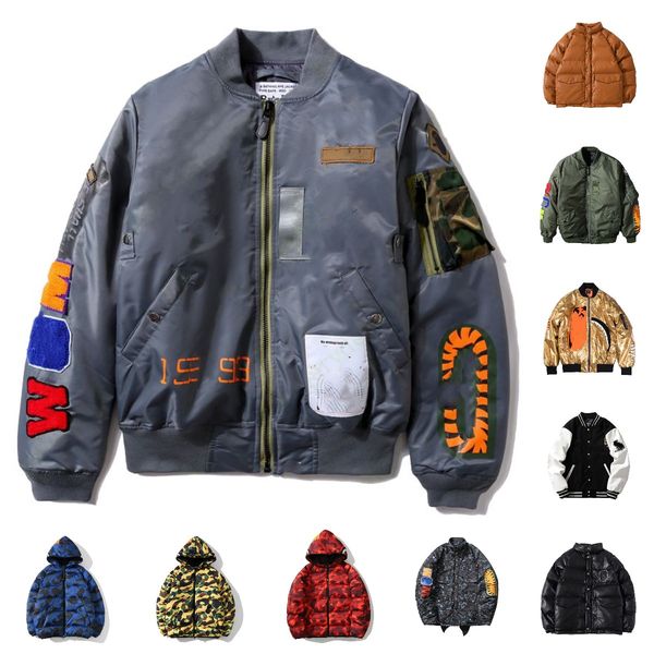 designer shark jacket mens bomber baseball jackets ape windbreaker windbreak varsity lightning letter stitching single breasted color block, Black;brown
designer shark jacket mens bomber baseball jackets ape windbreaker windbreak varsity lightning letter stitching single breasted color block, Black;brown