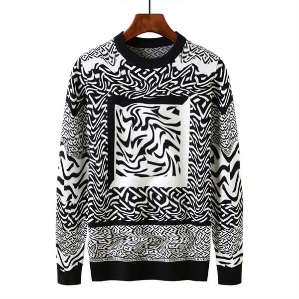 designers sweaters mens womens pullover fashion classic round neck long sleeve sweater #06, White;black
designers sweaters mens womens pullover fashion classic round neck long sleeve sweater #06, White;black