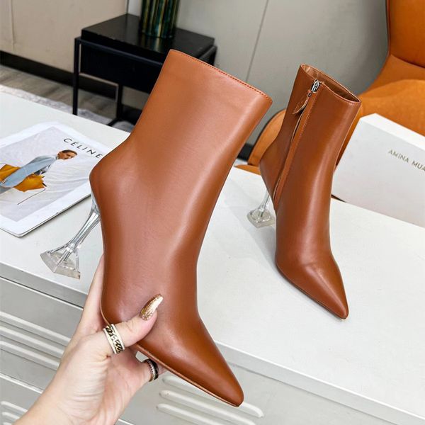 pointed toe high heels boots clear cowskin plain solid color vintage ankle western boot navy blue shoes for women suede punk studded trials, Black
pointed toe high heels boots clear cowskin plain solid color vintage ankle western boot navy blue shoes for women suede punk studded trials, Black