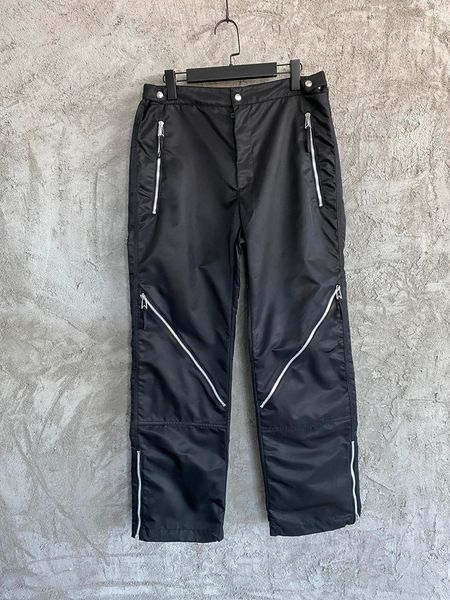 new men's zipper nylon pants design style multi zipper characteristic casual trousers, Black
new men's zipper nylon pants design style multi zipper characteristic casual trousers, Black