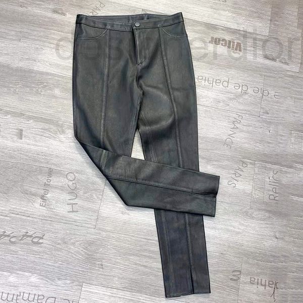 women's jumpsuits & rompers designer european genuine leather sheep skin pants women's elastic leggings pencil nine points thin an, Black;white
women's jumpsuits & rompers designer european genuine leather sheep skin pants women's elastic leggings pencil nine points thin an, Black;white