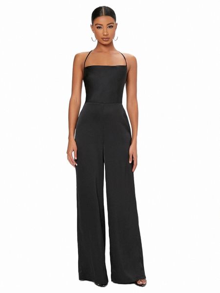 women's jumpsuits & rompers tall lace up backless velvet wide leg jumpsuit g4dt#, Black;white
women's jumpsuits & rompers tall lace up backless velvet wide leg jumpsuit g4dt#, Black;white