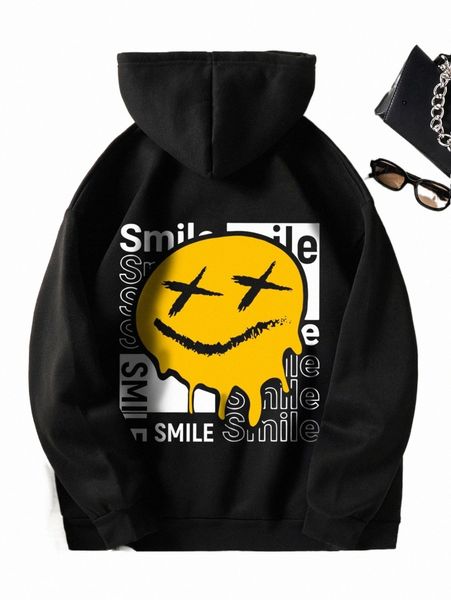 women's hoodies & sweatshirts letter & cartoon face print drawstring thermal lined hoodie t6ke#, Black
women's hoodies & sweatshirts letter & cartoon face print drawstring thermal lined hoodie t6ke#, Black