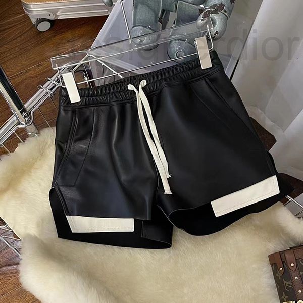 women's jumpsuits & rompers designer lazy and casual tone jin mouth kid's leather shorts high waist elastic contrast color wide le, Black;white
women's jumpsuits & rompers designer lazy and casual tone jin mouth kid's leather shorts high waist elastic contrast color wide le, Black;white