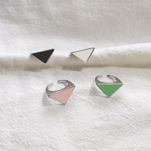 new inverted triangle opening rings black white green pink letter p brass for women fashion jewelry262b251g, Silver
new inverted triangle opening rings black white green pink letter p brass for women fashion jewelry262b251g, Silver