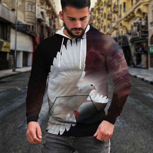 men's hoodies sweatshirts selling animal 3d sweater european white exaggerated print hoodie long sleeve sweatshirt, Black
men's hoodies sweatshirts selling animal 3d sweater european white exaggerated print hoodie long sleeve sweatshirt, Black