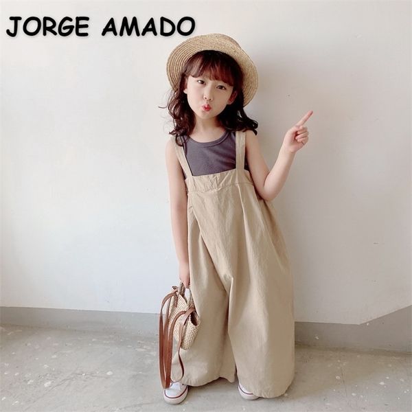 overalls japanese style spring baby girls overalls pants solid color elastic waist loose style kids casual clothes e2111 220909, Blue 
overalls japanese style spring baby girls overalls pants solid color elastic waist loose style kids casual clothes e2111 220909, Blue