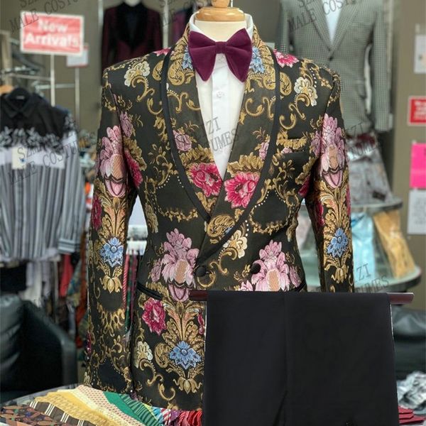 men's suits blazers terno masculino slim fit male dress floral formal wedding mens double breasted suits groom tuxedo prom suits for me, White;black
men's suits blazers terno masculino slim fit male dress floral formal wedding mens double breasted suits groom tuxedo prom suits for me, White;black