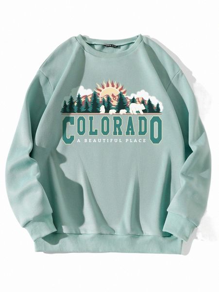 women's hoodies & sweatshirts slogan & tree print thermal lined pullover r9ks#, Black
women's hoodies & sweatshirts slogan & tree print thermal lined pullover r9ks#, Black