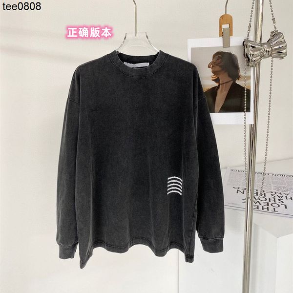 aw king hoodies wash long sleeve t-shirt 22 autumn old loose edition couple men and women's wangjiachao brand, Black
aw king hoodies wash long sleeve t-shirt 22 autumn old loose edition couple men and women's wangjiachao brand, Black