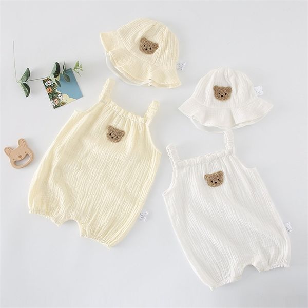 overalls summer baby sleeveless bodysuit hat thin cotton born infant cartoon bear clothes baby boy jumpsuit girl overalls 220909, Blue
overalls summer baby sleeveless bodysuit hat thin cotton born infant cartoon bear clothes baby boy jumpsuit girl overalls 220909, Blue